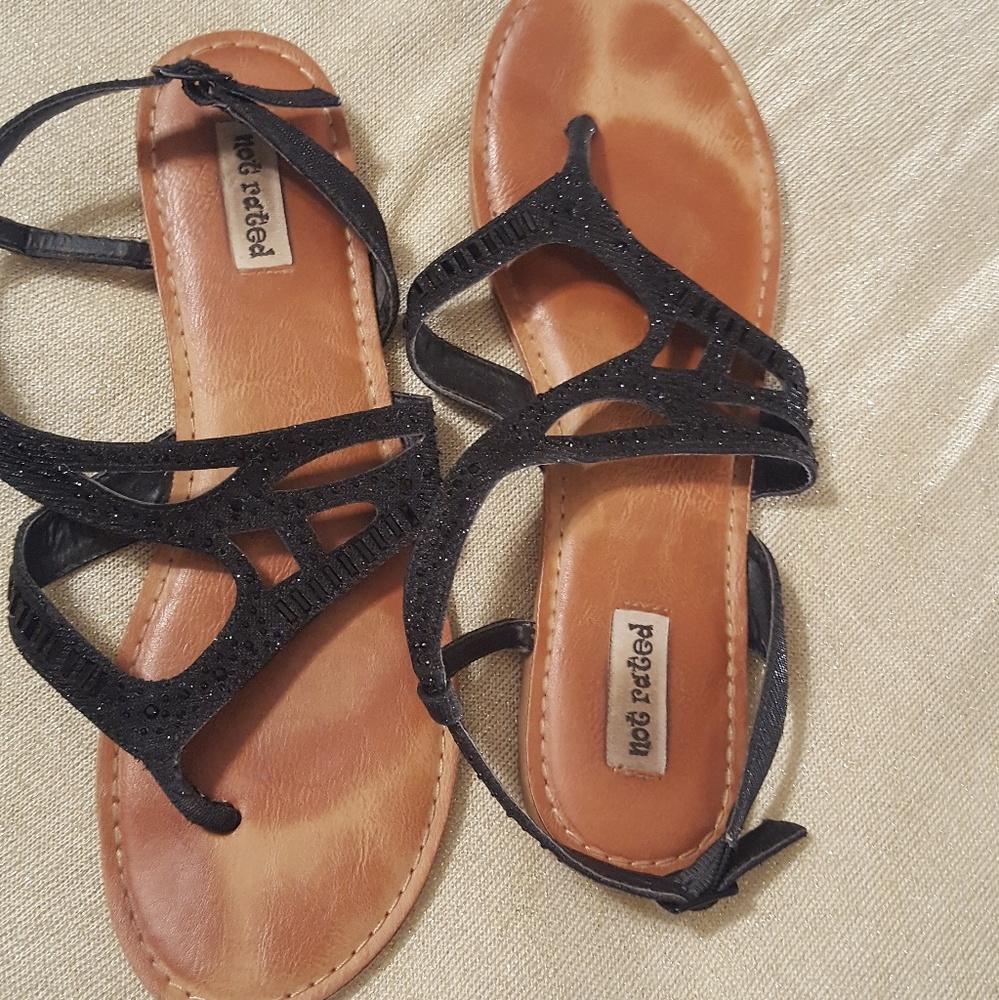 Not Rated black sandals